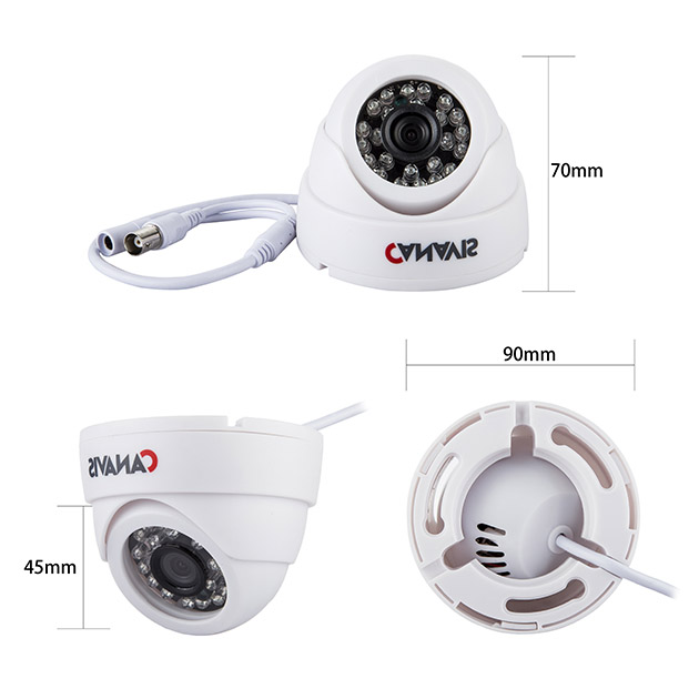 CANAVIS 800TVL CCTV Plastic Dome Camera