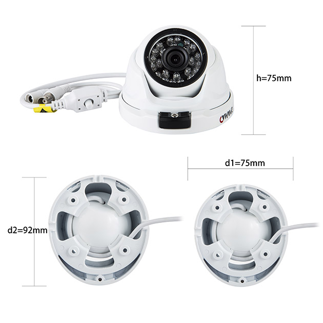 CANAVIS HD 720p Video Security Dome Camera
