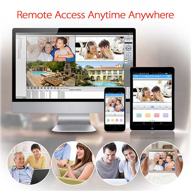 CCTV Surveillance Security System 4 Channels DVR