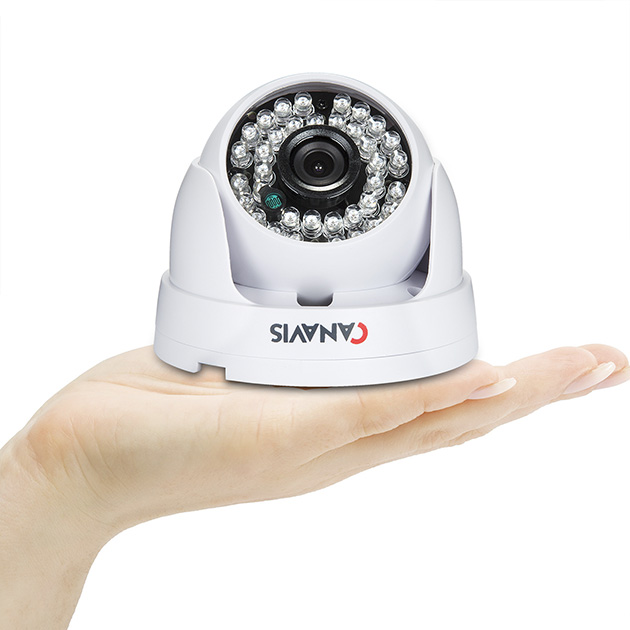 CANAVIS 5.0 Mega Pixels AHD Dome Camera, Plastic housing, For indoor use