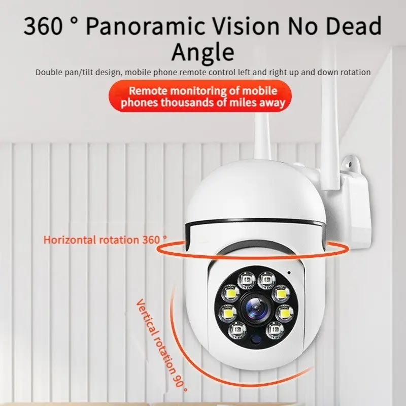 Full HD 1080P auto tracking wireless IP security speed dome ptz camera intdoor human detection smart cctv ptz wifi camera