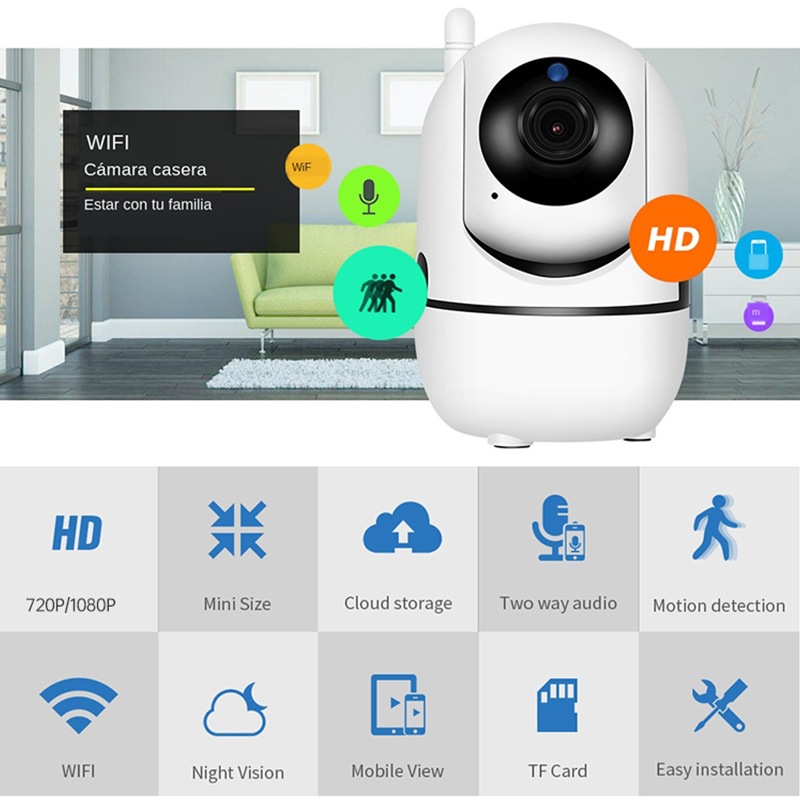 Wifi camera Wireless home security cameras  Night Vision PIR Detection Two-way Talk Surveillance battery camera