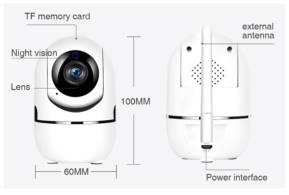 Wifi camera Wireless home security cameras  Night Vision PIR Detection Two-way Talk Surveillance battery camera