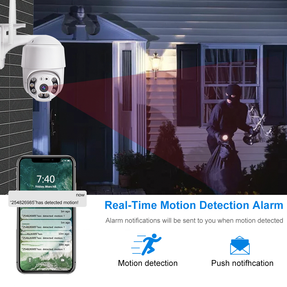 Factory Wholesale Waterproof New Model Full Color Wifi Intelligent Security Wireless Camera