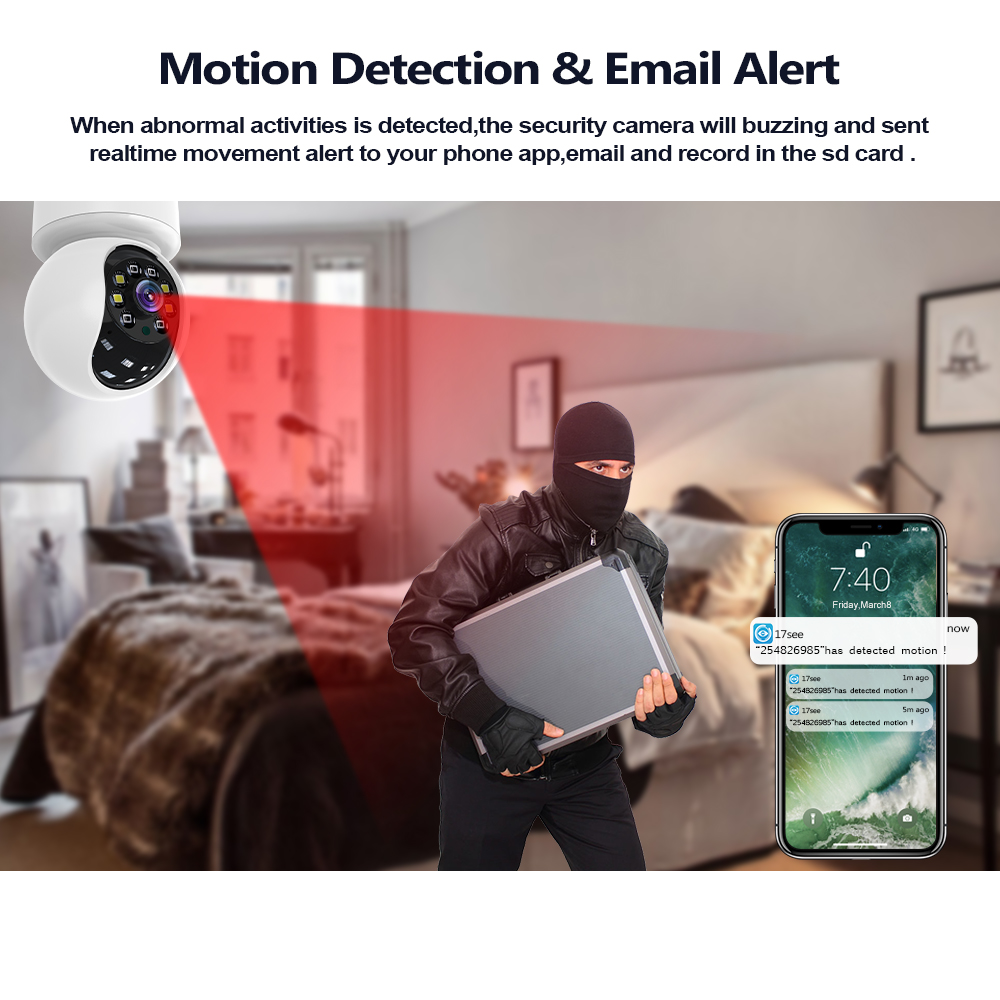 Indoor home security ip ameras surveillance video WIFI cam full hd  cctv smart wifi camera