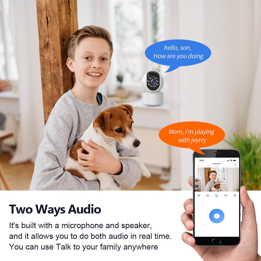 Indoor home security ip ameras surveillance video WIFI cam full hd  cctv smart wifi camera