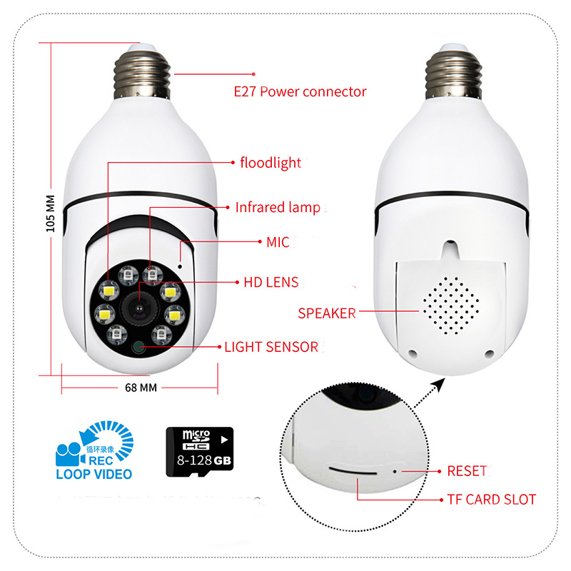 Bulb Lamp Camera